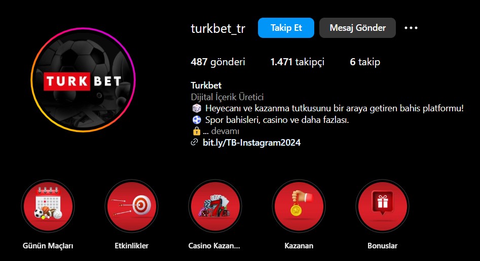 Turkbet İnstagram